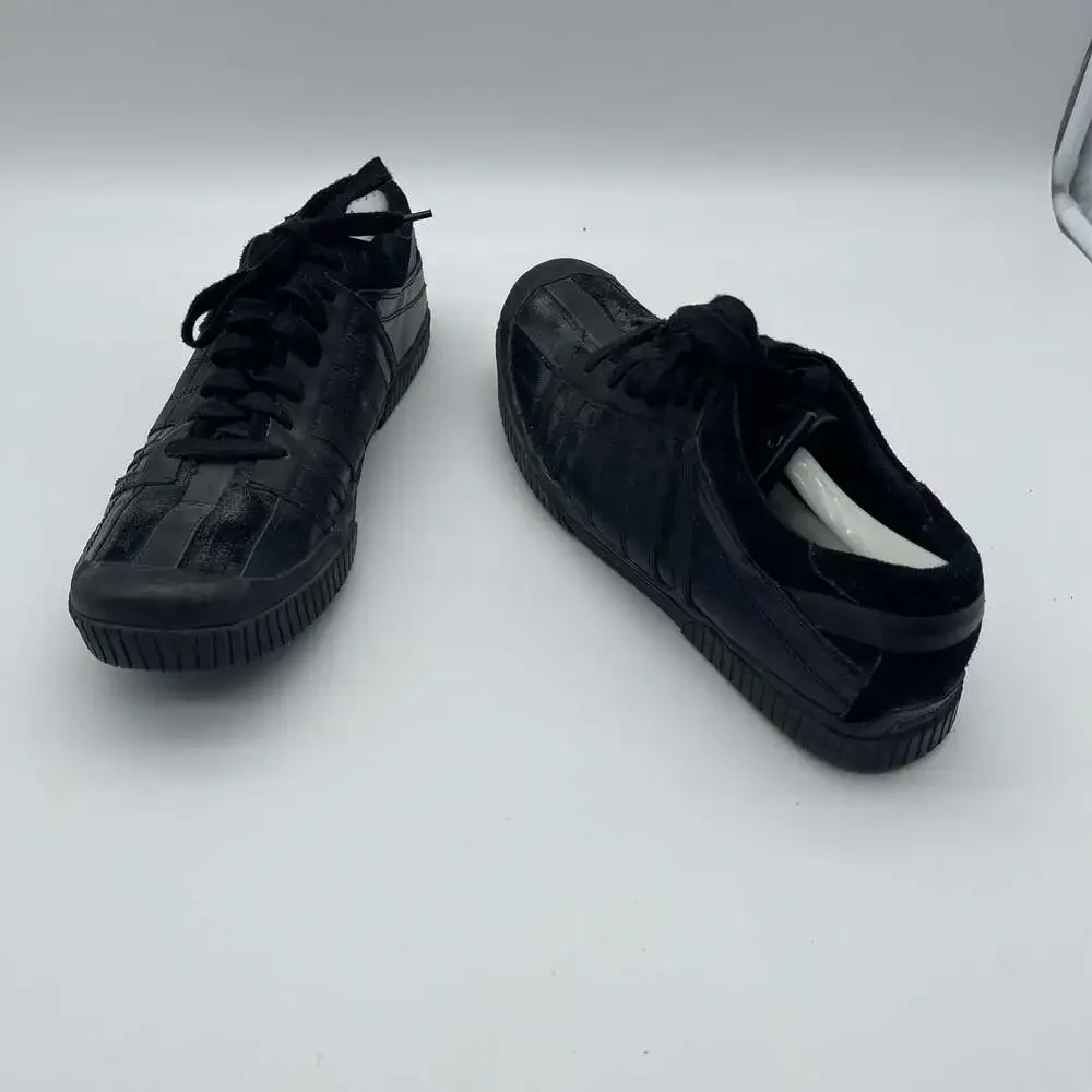 Steve Madden Falkyn Black Leather Low Top Sneakers Men's Size 11